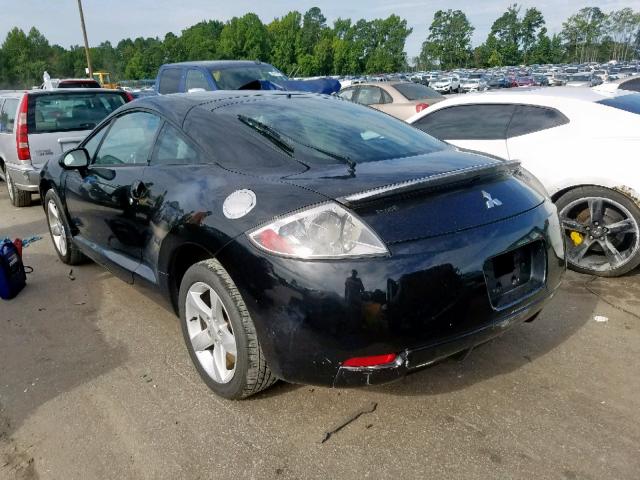 4A3AK24F96E004971 - 2006 MITSUBISHI ECLIPSE GS BLACK photo 3