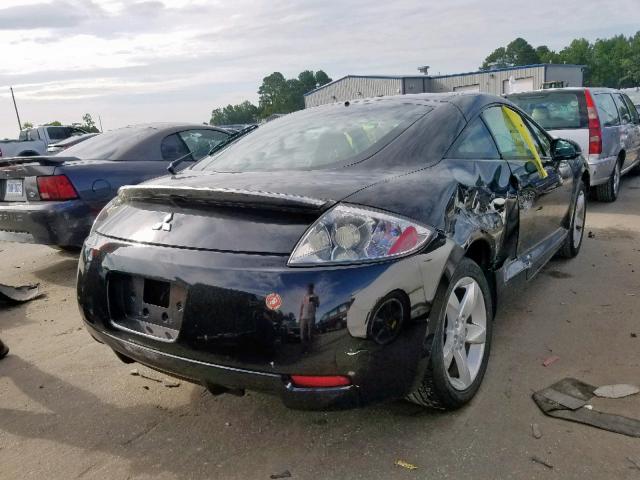 4A3AK24F96E004971 - 2006 MITSUBISHI ECLIPSE GS BLACK photo 4