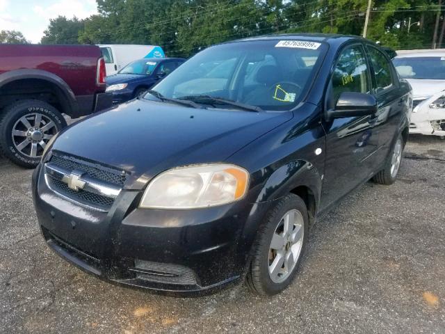 KL1TD56628B072741 - 2008 CHEVROLET AVEO BASE Қара фото 2