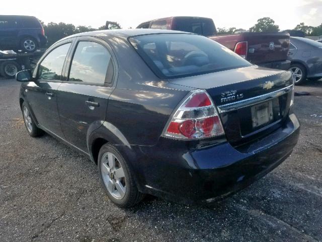 KL1TD56628B072741 - 2008 CHEVROLET AVEO BASE Қара фото 3