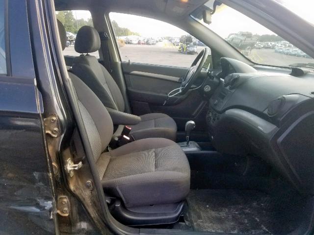 KL1TD56628B072741 - 2008 CHEVROLET AVEO BASE Қара фото 5