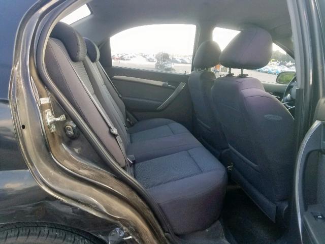KL1TD56628B072741 - 2008 CHEVROLET AVEO BASE Қара фото 6