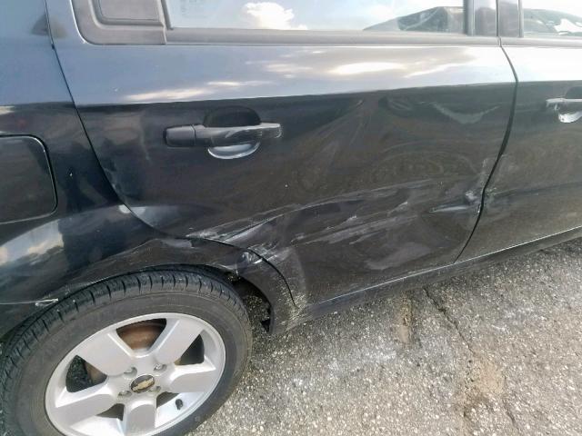 KL1TD56628B072741 - 2008 CHEVROLET AVEO BASE Қара фото 9