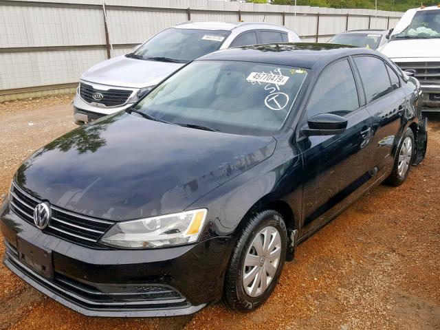 3VW2K7AJ3FM293172 - 2015 VOLKSWAGEN JETTA BASE 黑色 照片 2