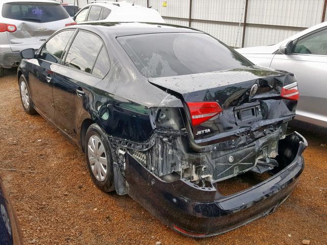 3VW2K7AJ3FM293172 - 2015 VOLKSWAGEN JETTA BASE 黑色 照片 3