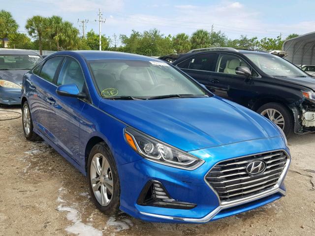 5NPE34AF8JH658225 - 2018 HYUNDAI SONATA SPO BLUE photo 1