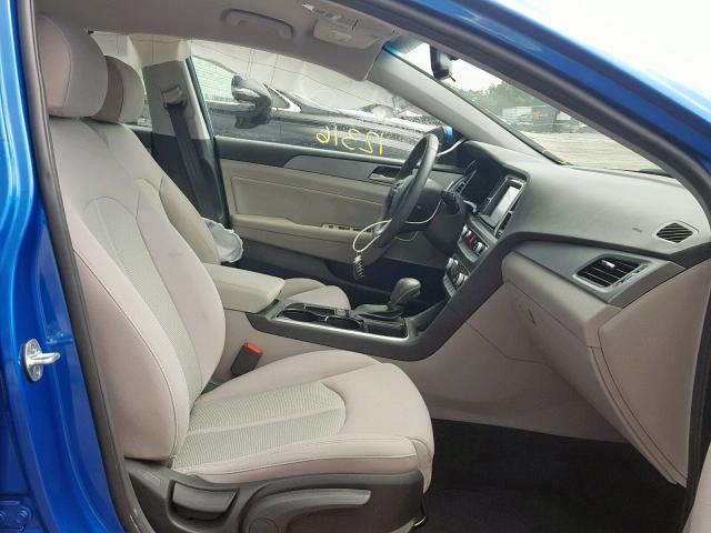 5NPE34AF8JH658225 - 2018 HYUNDAI SONATA SPO BLUE photo 5