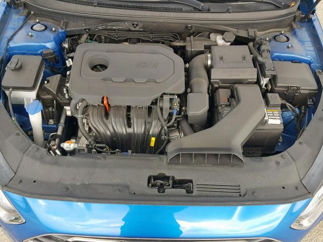 5NPE34AF8JH658225 - 2018 HYUNDAI SONATA SPO BLUE photo 7