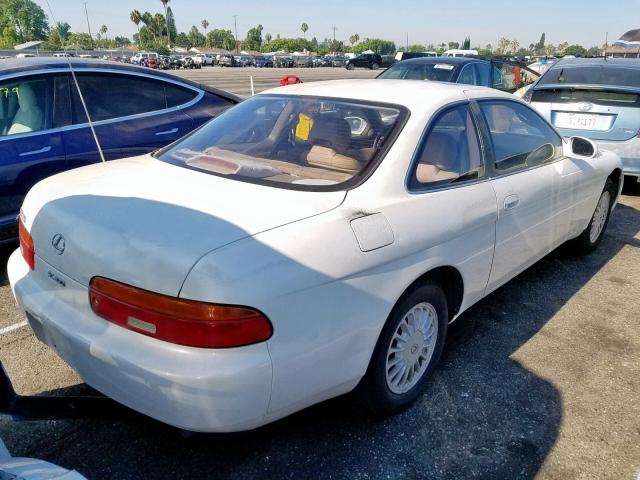 JT8JZ31C4N0007849 - 1992 LEXUS SC 300 WHITE photo 4