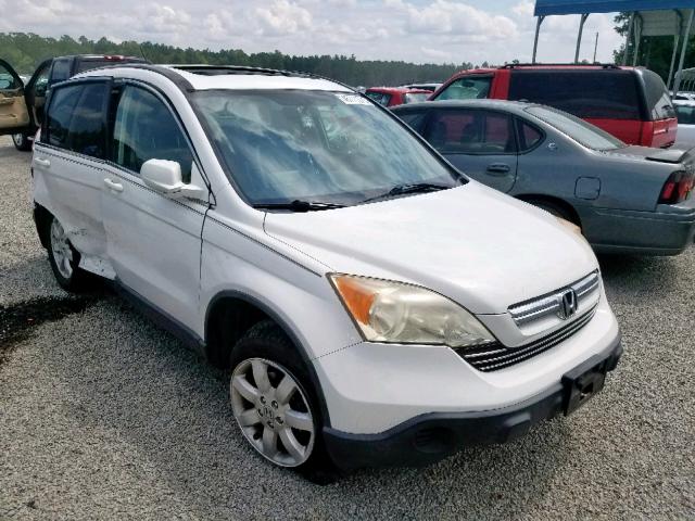 JHLRE38778C044179 - 2008 HONDA CR-V EXL WHITE photo 1