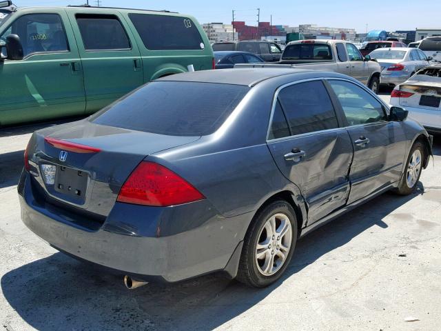 JHMCM56706C004137 - 2006 HONDA ACCORD EX GRAY photo 4