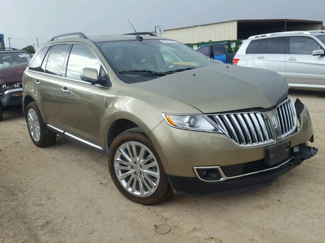 2LMDJ6JK3DBL33220 - 2013 LINCOLN MKX GREEN photo 1