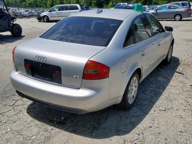 WAUJT64B44N004424 - 2004 AUDI A6 3 SILVER photo 4