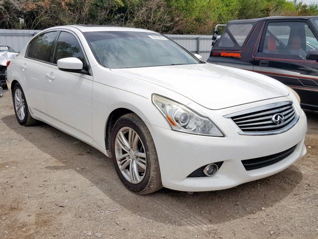 JN1CV6AP1CM620904 - 2012 INFINITI G37 BASE WHITE photo 1