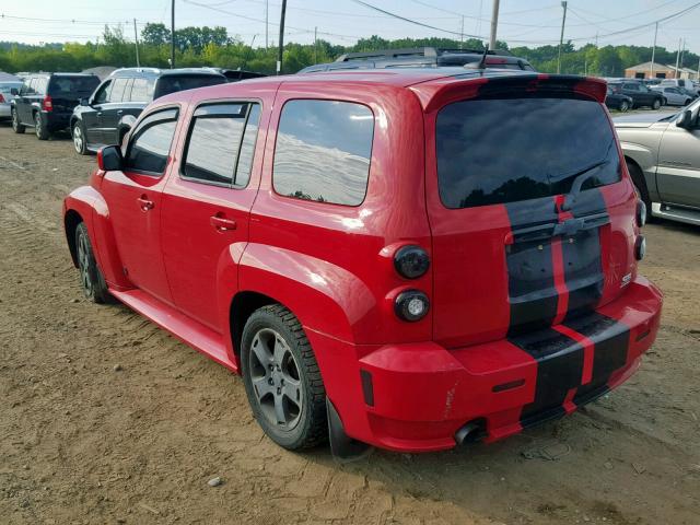 3GNDA63X58S644938 - 2008 CHEVROLET HHR SS RED photo 3