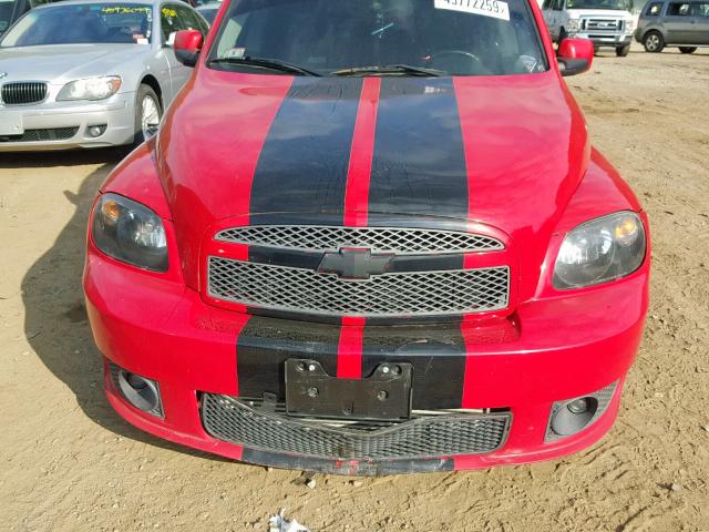 3GNDA63X58S644938 - 2008 CHEVROLET HHR SS RED photo 9