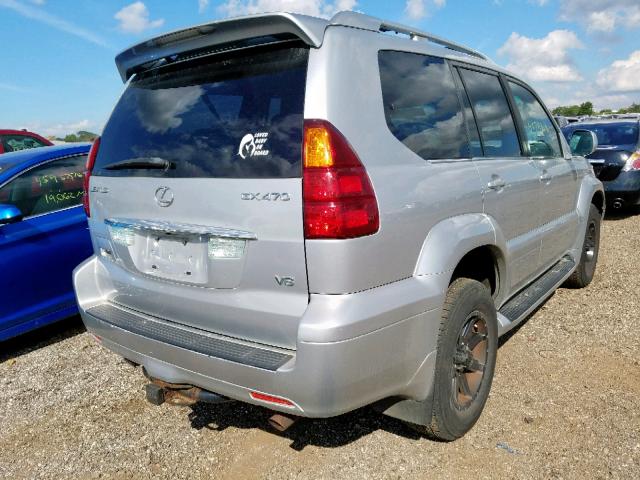 JTJBT20X770143270 - 2007 LEXUS GX 470 SILVER photo 4