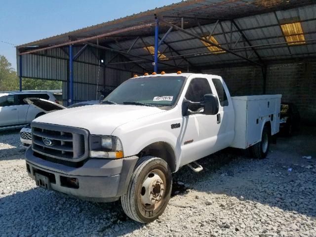 1FDAX56P14EB58773 - 2004 FORD F550 SUPER WHITE photo 2