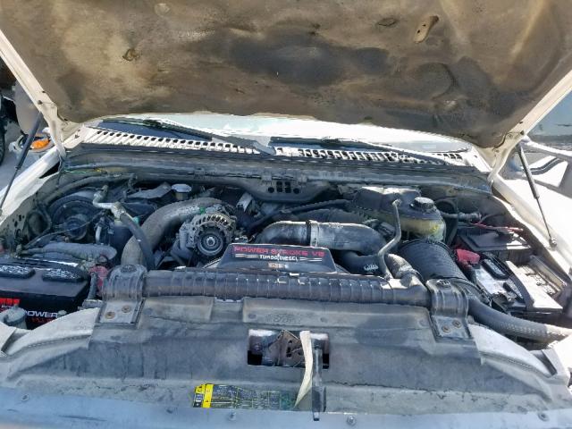 1FDAX56P14EB58773 - 2004 FORD F550 SUPER WHITE photo 7