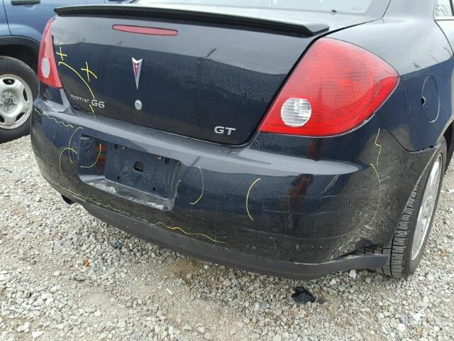 1G2ZH548854133834 - 2005 PONTIAC G6 GT BLACK photo 9