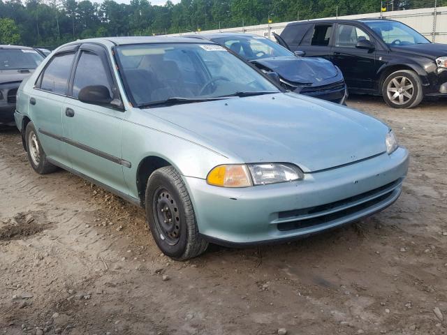 1HGEG8640NL042069 - 1992 HONDA CIVIC DX GREEN photo 1