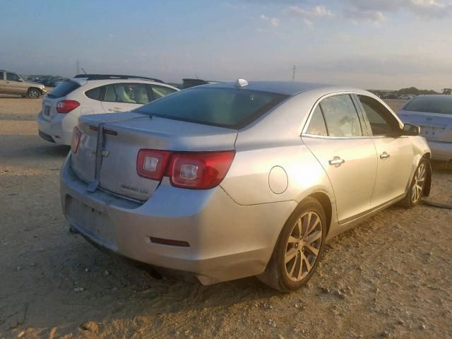 1G11H5SL1EF225896 - 2014 CHEVROLET MALIBU LTZ 银色 照片 4