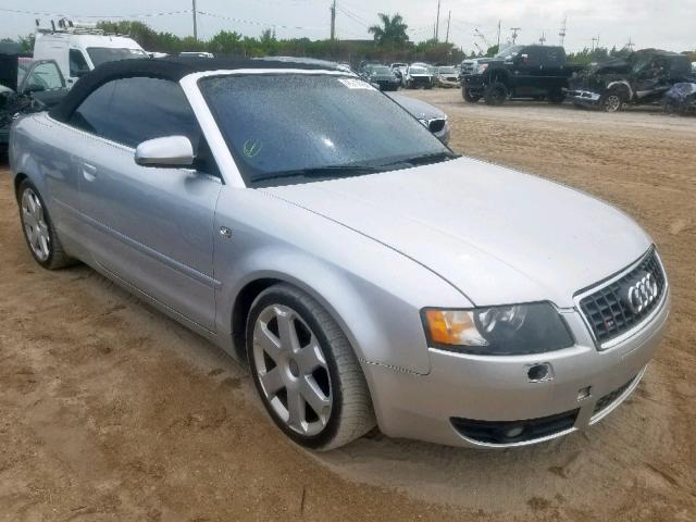 WUARL48H25K902244 - 2005 AUDI S4 QUATTRO SILVER photo 1