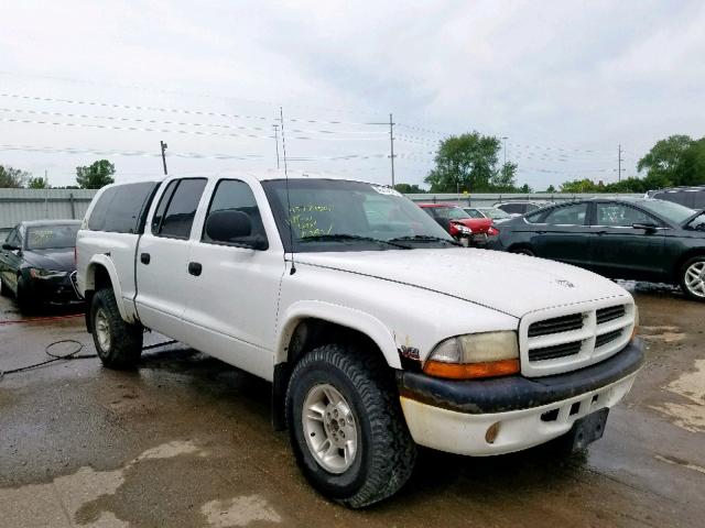 1B7HG2AZ4YS724376 - 2000 DODGE DAKOTA QUA WHITE photo 1