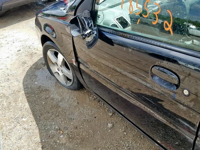 1G8AL55B66Z159851 - 2006 SATURN ION LEVEL BLACK photo 9