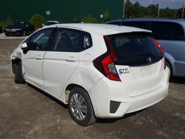 JHMGK5H55GX032285 - 2016 HONDA FIT LX WHITE photo 3