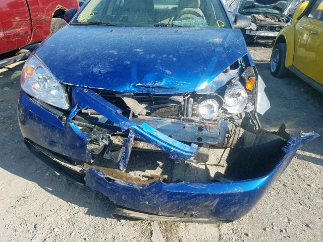 1G2ZH528454132800 - 2005 PONTIAC G6 GT BLUE photo 9