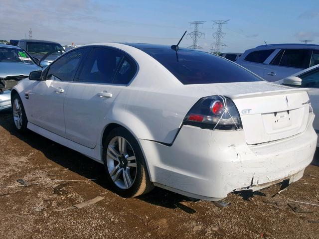 6G2ER57769L180812 - 2009 PONTIAC G8 WHITE photo 3