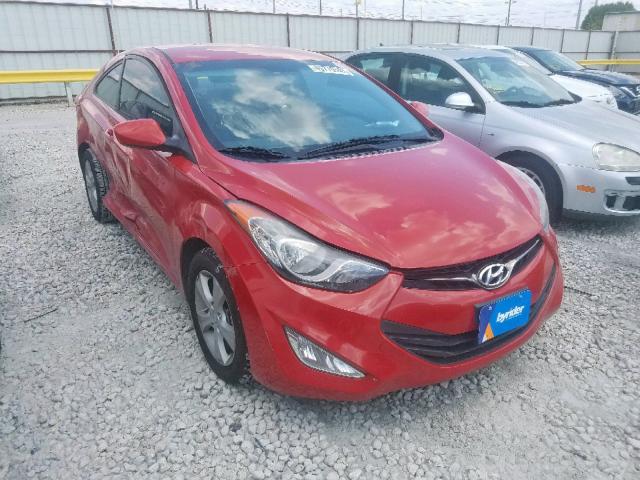 KMHDH6AE7DU003835 - 2013 HYUNDAI ELANTRA CO RED photo 1