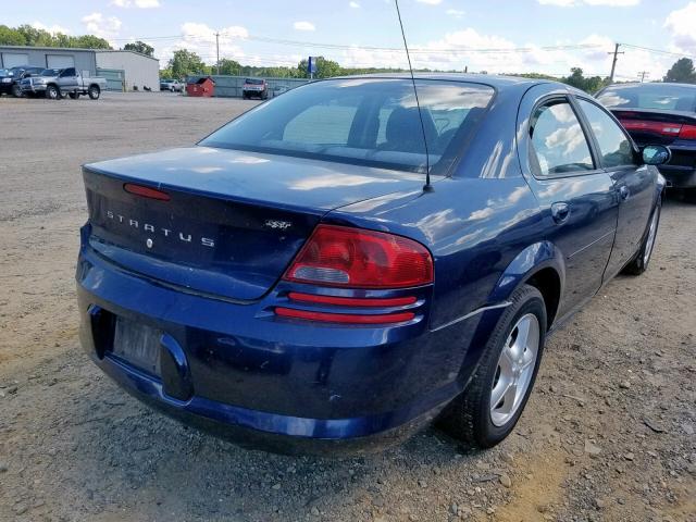 1B3EL46X85N612953 - 2005 DODGE STRATUS SX BLUE photo 4