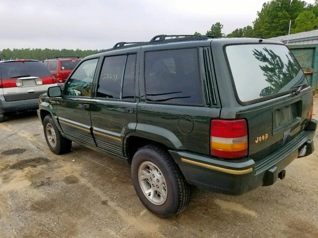 1J4GZ78Y3SC734439 - 1995 JEEP GRAND CHER GREEN photo 3