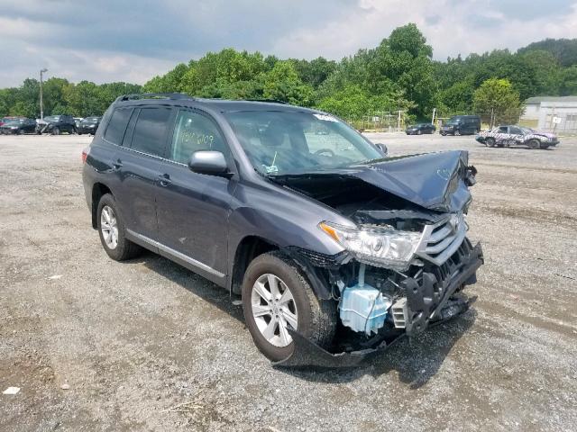 5TDBK3EH7CS153740 - 2012 TOYOTA HIGHLANDER GRAY photo 1