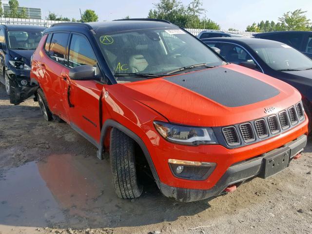 3C4NJDDB7JT230385 - 2018 JEEP COMPASS TR ORANGE photo 1