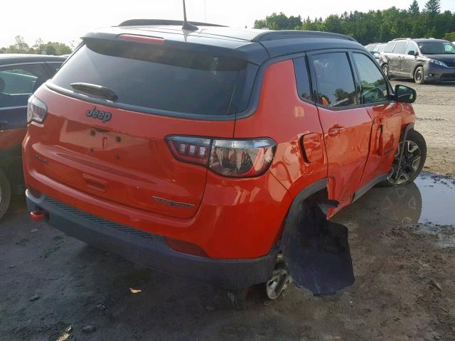 3C4NJDDB7JT230385 - 2018 JEEP COMPASS TR ORANGE photo 4