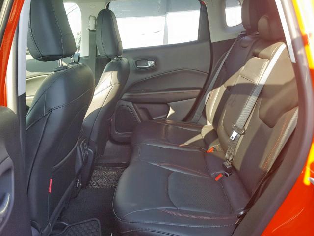 3C4NJDDB7JT230385 - 2018 JEEP COMPASS TR ORANGE photo 6