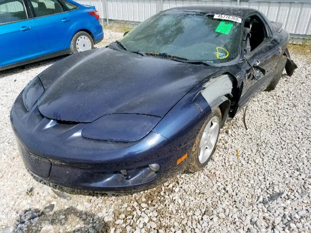 2G2FS22K8W2205026 - 1998 PONTIAC FIREBIRD BLUE photo 2