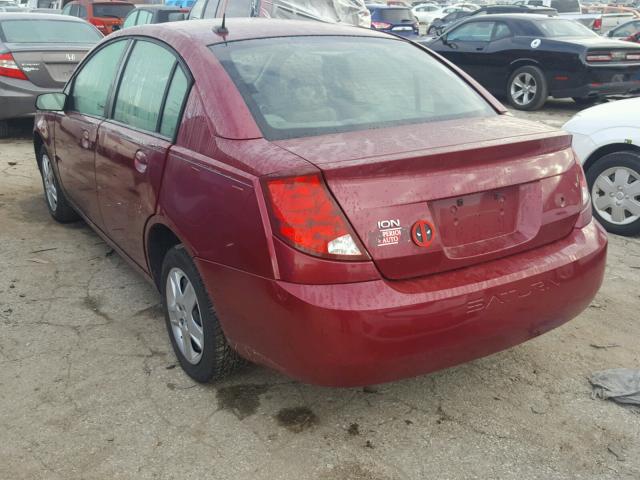 1G8AJ55F76Z185531 - 2006 SATURN ION LEVEL BURGUNDY photo 3