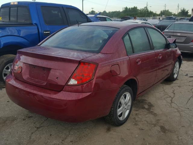 1G8AJ55F76Z185531 - 2006 SATURN ION LEVEL BURGUNDY photo 4