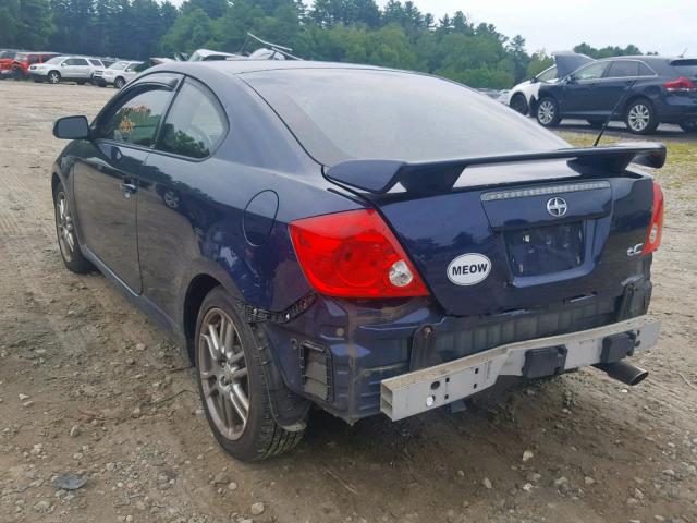 JTKDE177060104047 - 2006 TOYOTA SCION TC ლურჯი ფოტო 3