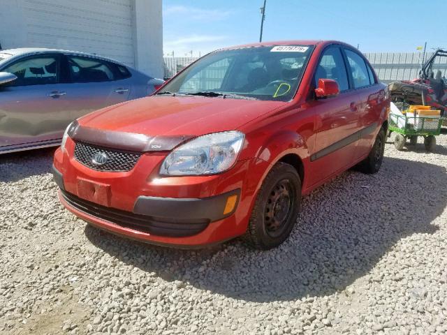 KNADE123X66066378 - 2006 KIA RIO ORANGE photo 2