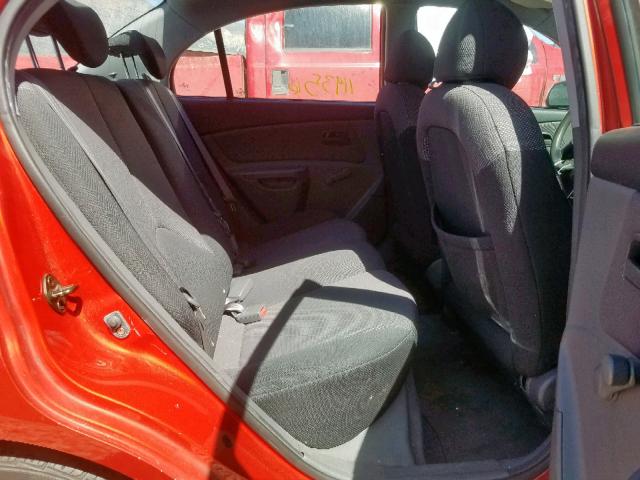 KNADE123X66066378 - 2006 KIA RIO ORANGE photo 6