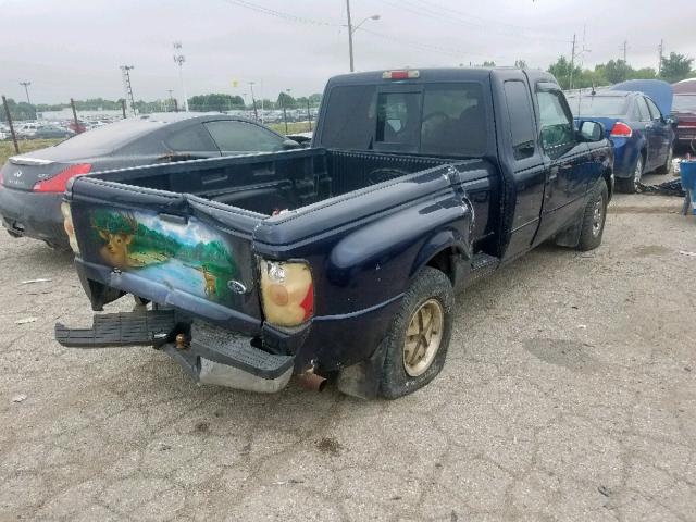 1FTYR14E91TA46706 - 2001 FORD RANGER SUP BLUE photo 4