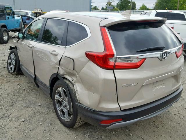 5J6RW2H83JL029000 - 2018 HONDA CR-V EXL BEIGE photo 3