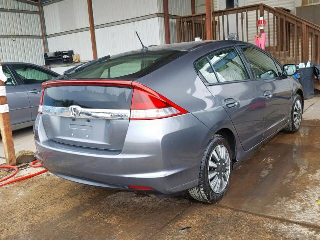 JHMZE2H56CS001620 - 2012 HONDA INSIGHT LX GRAY photo 4