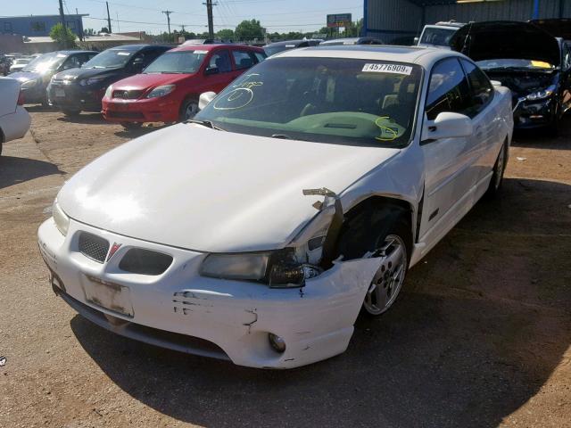 1G2WR12102F202398 - 2002 PONTIAC GRAND PRIX WHITE photo 2