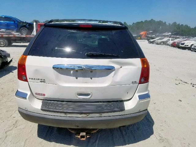 2C4GM68445R324062 - 2005 CHRYSLER PACIFICA T WHITE photo 9